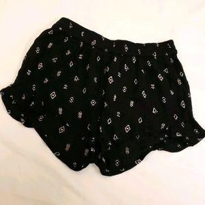 Billabong Short Shorts Active Swim Coverup Black White Women's Small S